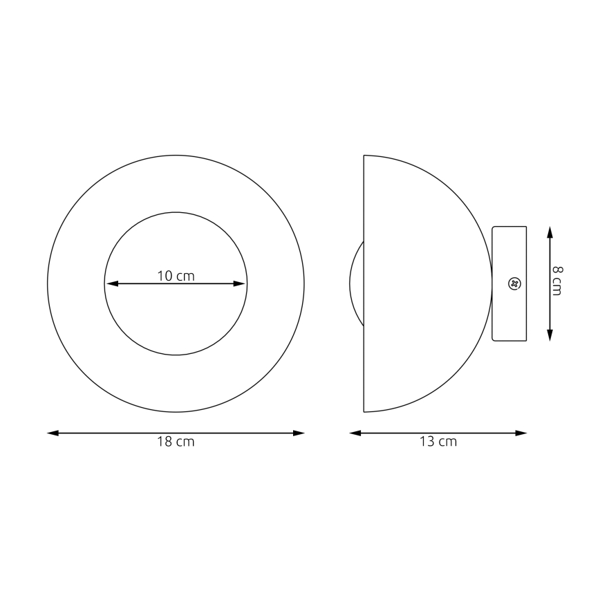 Kinkiet BIBI 1xG9/8W/230V czarny