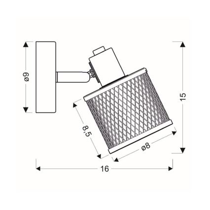 Kinkiet CANABERA 1xE14/40W/230V