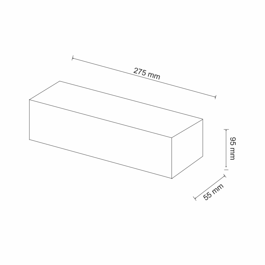 Kinkiet CEGIELKA 1xE14/12W/230V gips/biały