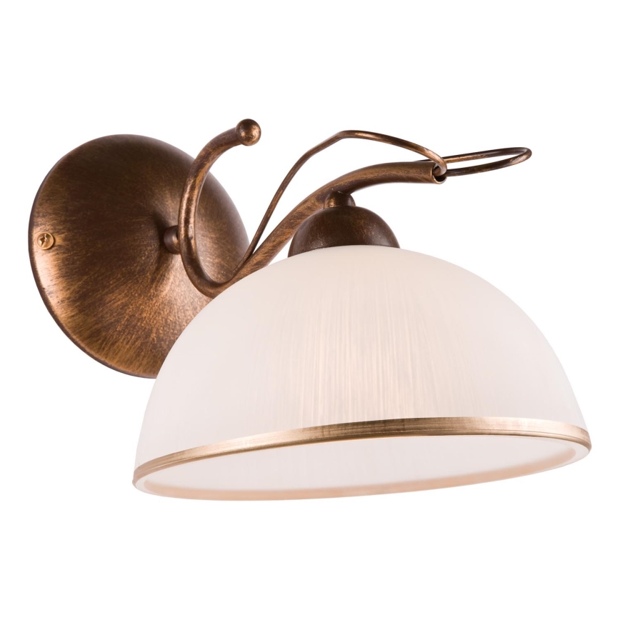 Kinkiet COBRA 1xE27/60W/230V brąz/patyna