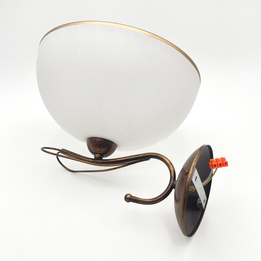 Kinkiet COBRA 1xE27/60W/230V brąz/patyna