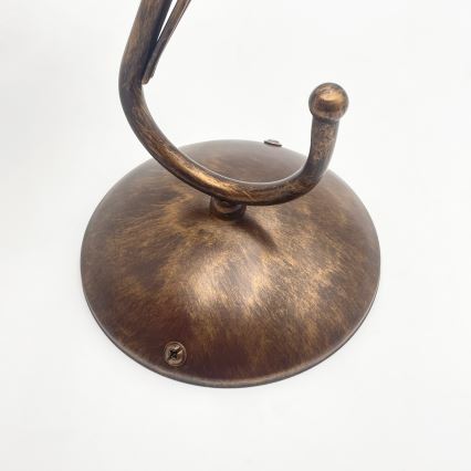 Kinkiet COBRA 1xE27/60W/230V brąz/patyna