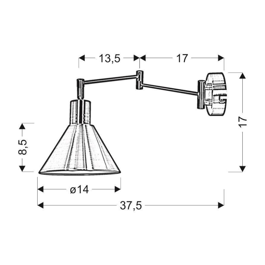 Kinkiet COPENHAGEN 1xE14/40W/230V