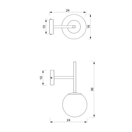 Kinkiet DAGA 1xE14/60W/230V