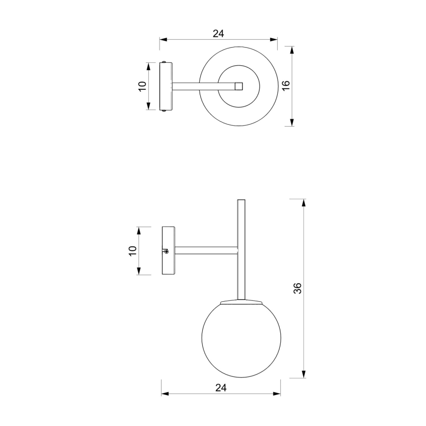 Kinkiet DAGA 1xE14/60W/230V