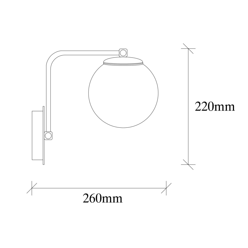 Kinkiet DAISY 1xE27/100W/230V