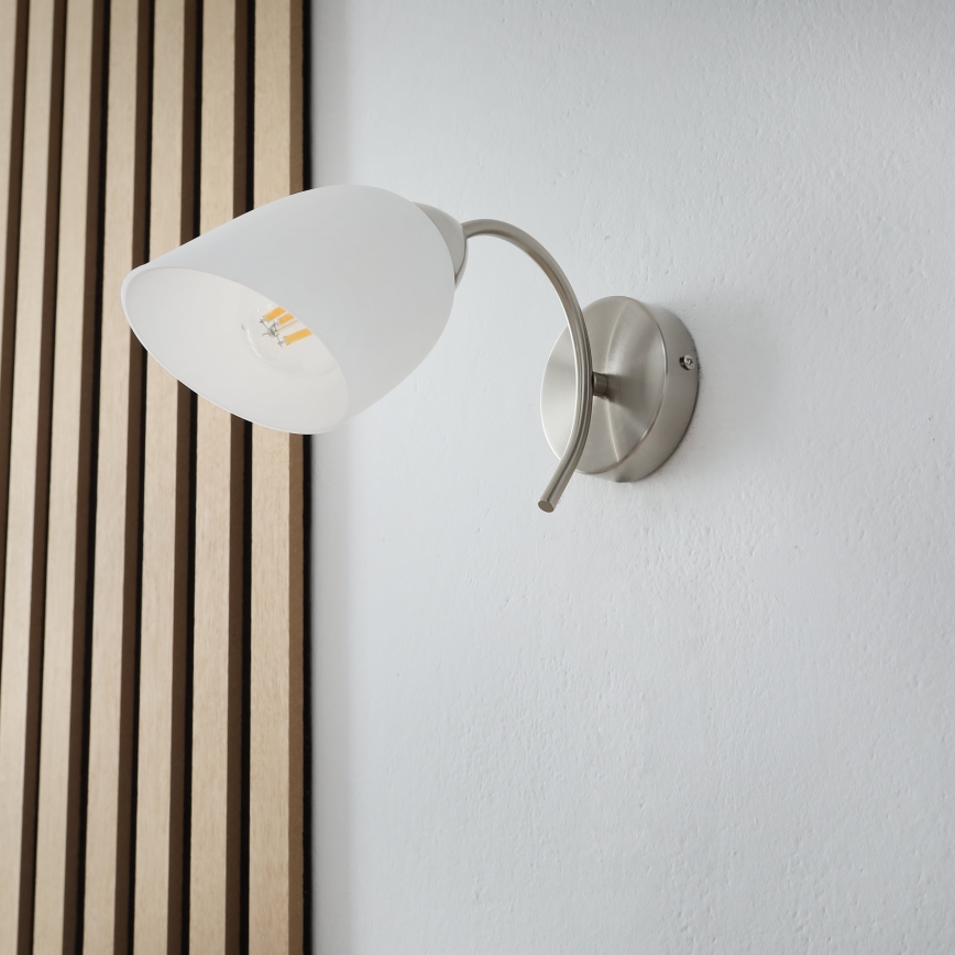 Kinkiet DONNA 1xE27/60W/230V nikiel