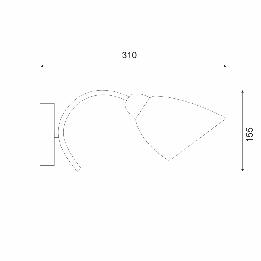 Kinkiet DONNA 1xE27/60W/230V nikiel