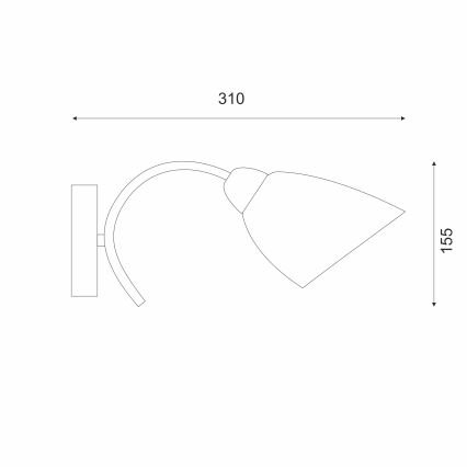 Kinkiet DONNA 1xE27/60W/230V patyna