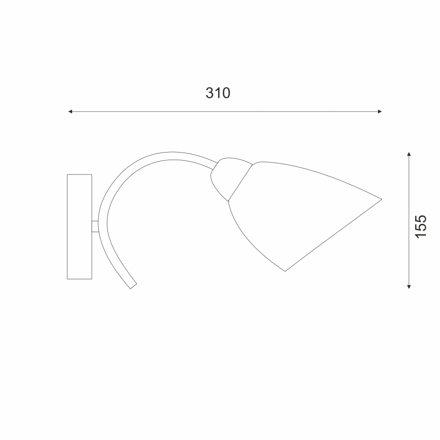 Kinkiet DONNA 1xE27/60W/230V patyna