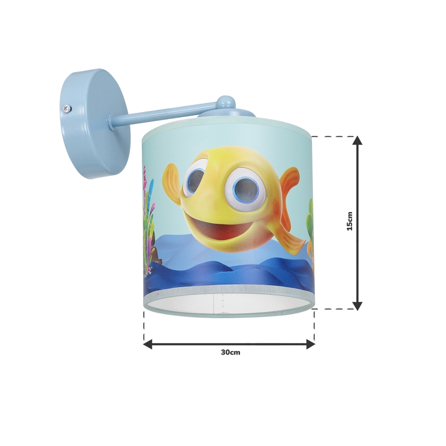 Kinkiet dziecięcy FISH 1xE27/60W/230V