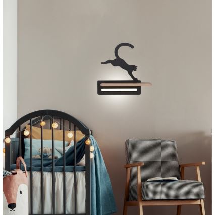 Kinkiet dziecięcy LED z półką JUMPING CAT LED/5W/230V, 