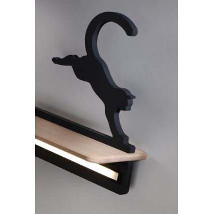 Kinkiet dziecięcy LED z półką JUMPING CAT LED/5W/230V, 