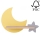 Kinkiet dziecięcy LED z półką MOON LED/5W/230V, 