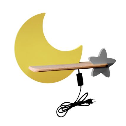 Kinkiet dziecięcy LED z półką MOON LED/5W/230V, 