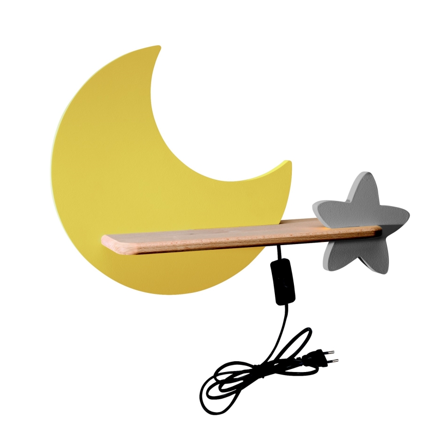 Kinkiet dziecięcy LED z półką MOON LED/5W/230V, 