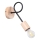 Kinkiet EMBER 1xE27/15W/230V czarny/beżowy/buk