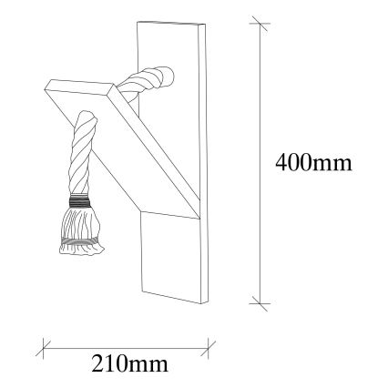 Kinkiet EREBOS 1xE27/40W/230V