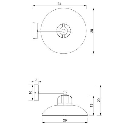 Kinkiet FELIX 1xE27/60W/230V zielony