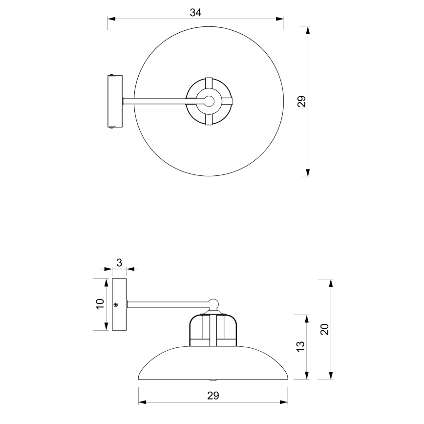 Kinkiet FELIX 1xE27/60W/230V zielony