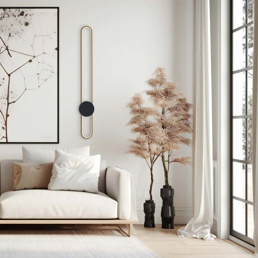 Kinkiet FLORENTYNA LED/24W/230V 4000K złoty/czarny