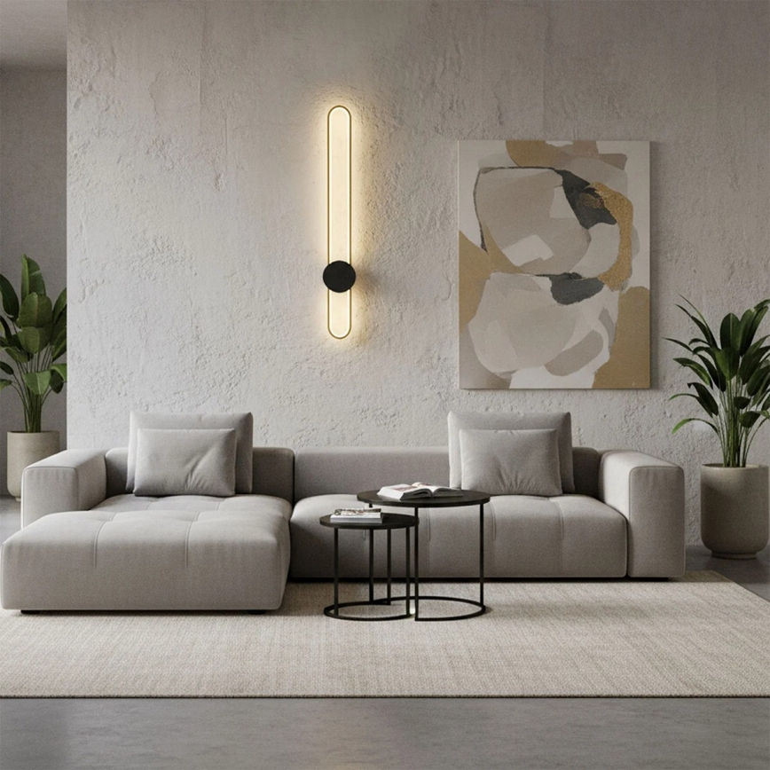 Kinkiet FLORENTYNA LED/24W/230V 4000K złoty/czarny