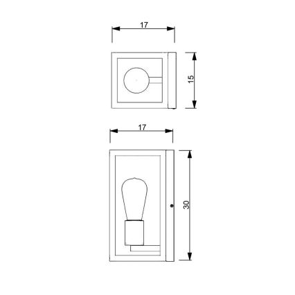 Kinkiet FRAME 1xE27/60W/230V