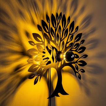 Kinkiet HEART TREE 1xE27/40W/230V czarny