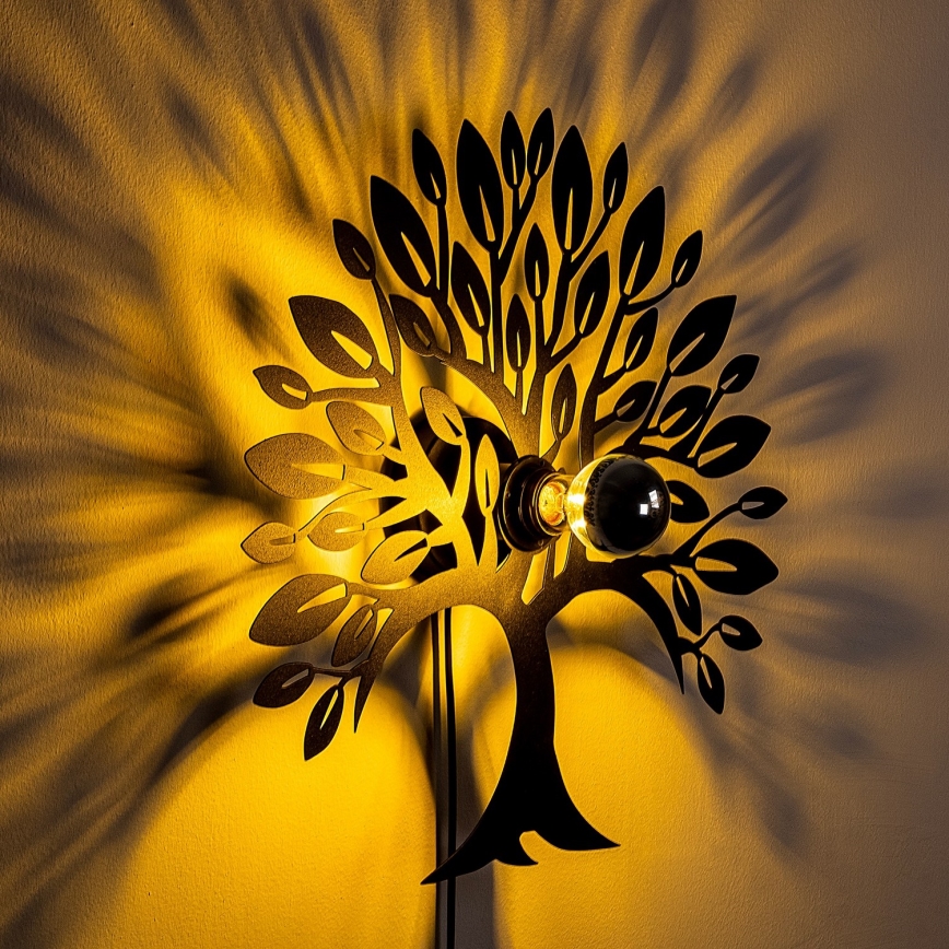 Kinkiet HEART TREE 1xE27/40W/230V czarny