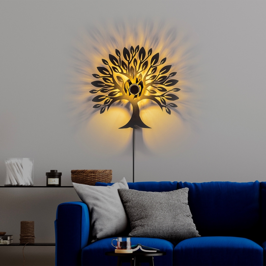 Kinkiet HEART TREE 1xE27/40W/230V czarny