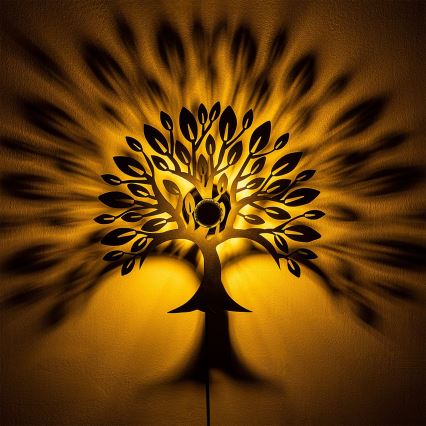 Kinkiet HEART TREE 1xE27/40W/230V czarny