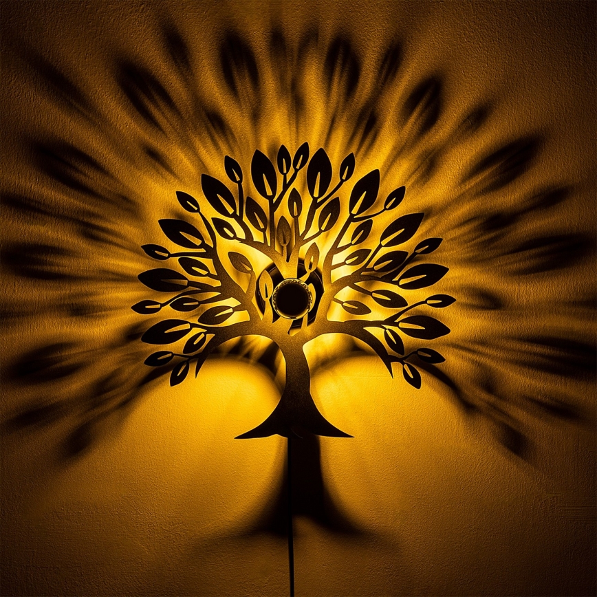 Kinkiet HEART TREE 1xE27/40W/230V czarny