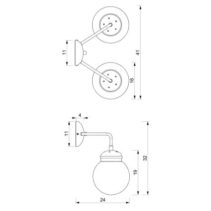 Kinkiet HYDRO 2 2xE14/15W/230V