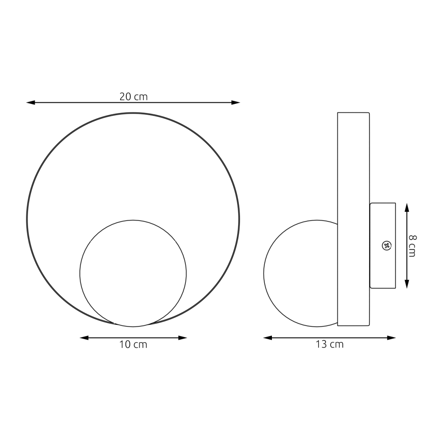 Kinkiet KIDO 1xG9/8W/230V szary