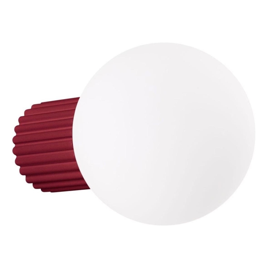 Kinkiet łazienkowy HALO 1xG9/8W/230V śr. 12 cm IP44 czerwony
