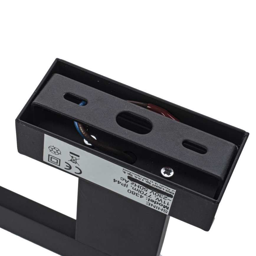 Kinkiet łazienkowy LED SHINE LED/11W/230V 42 cm IP44 czarny