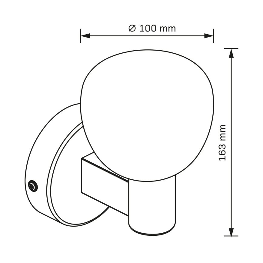 Kinkiet łazienkowy POLA 1xG9/5W/230V IP44 czarny/przezroczysty