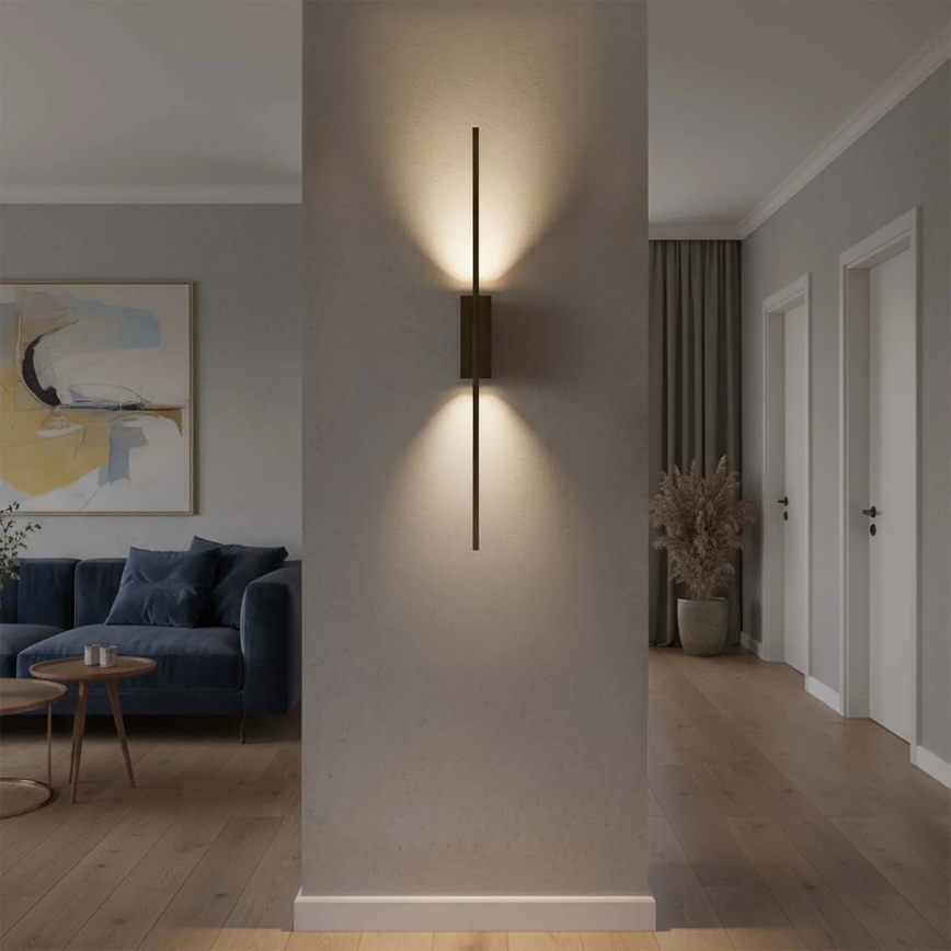 Kinkiet LED AISHA LED/12W/230V 4000K 80 cm czarny