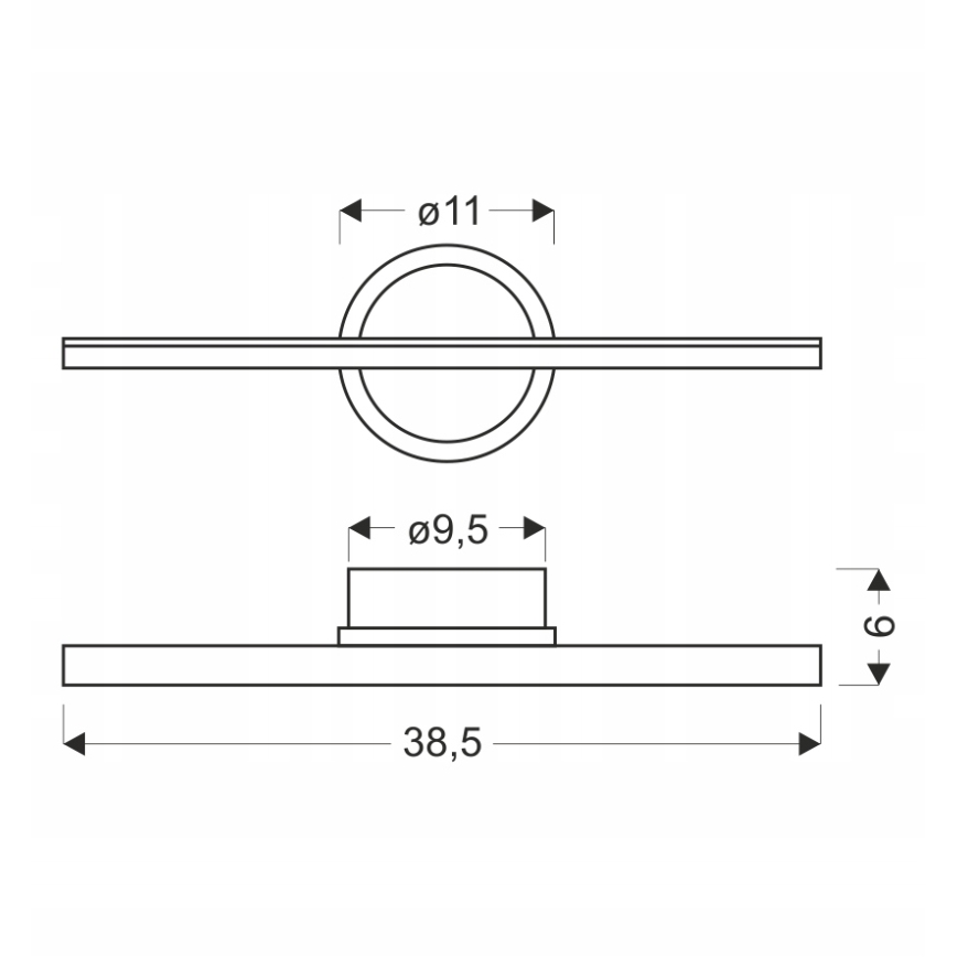 Kinkiet LED BATUTA LED/10W/230V beżowy