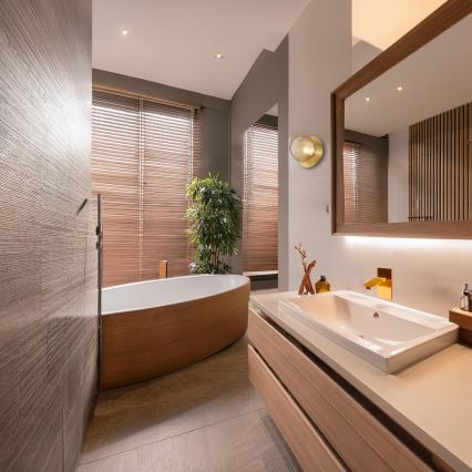 Kinkiet LED BOLLA LED/3W/230V, złoty/dymny beżowy