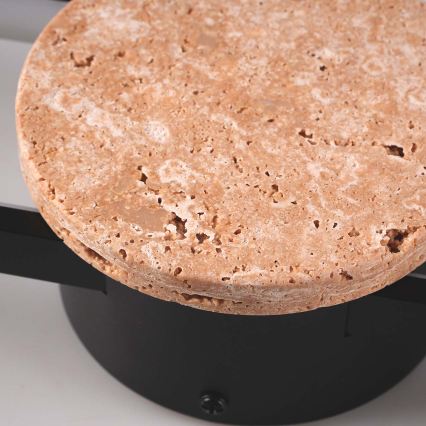 Kinkiet LED FLORENTYNA LED/24W/230V 4000K czarny/beżowy