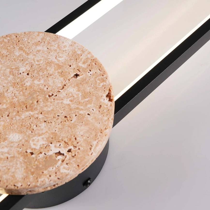 Kinkiet LED FLORENTYNA LED/24W/230V 4000K czarny/beżowy