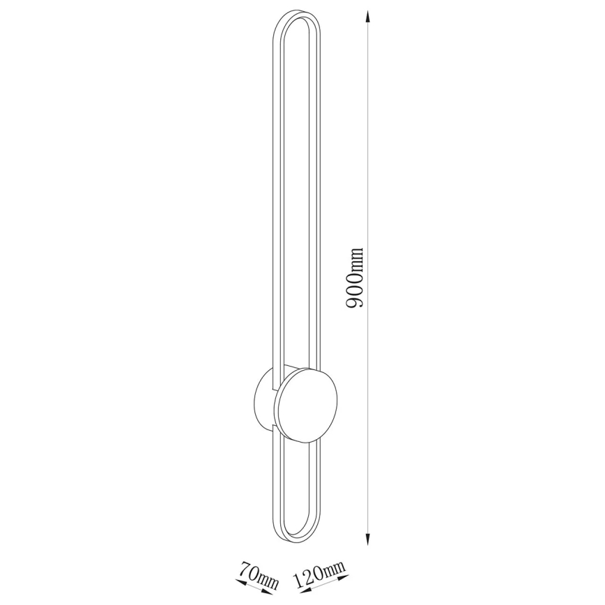 Kinkiet LED FLORENTYNA LED/24W/230V 4000K czarny/beżowy