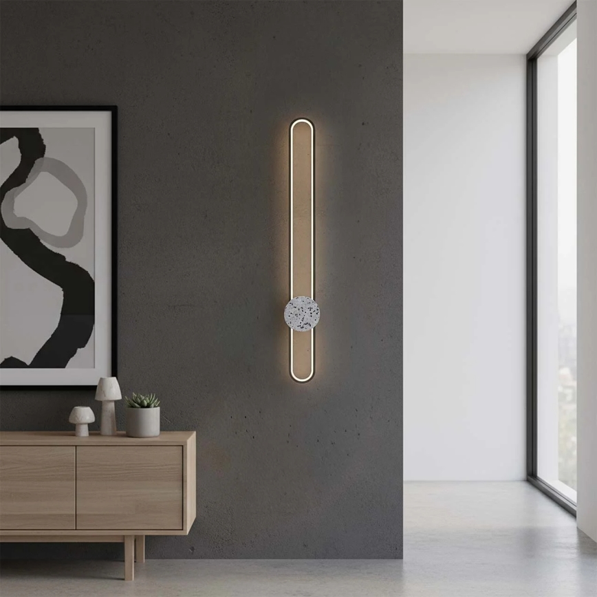 Kinkiet LED FLORENTYNA LED/24W/230V 4000K czarny/biały