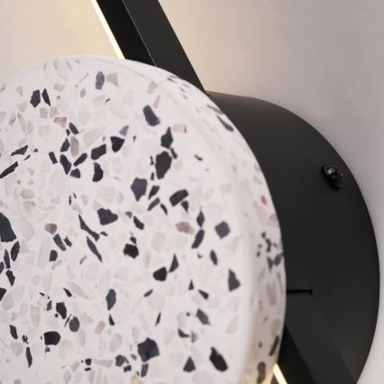 Kinkiet LED FLORENTYNA LED/24W/230V 4000K czarny/biały