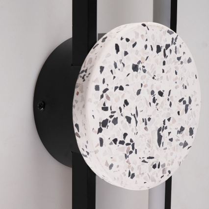 Kinkiet LED FLORENTYNA LED/24W/230V 4000K czarny/biały