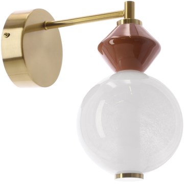 Kinkiet LED FLORES LED/7W/230V złoty/brązowy