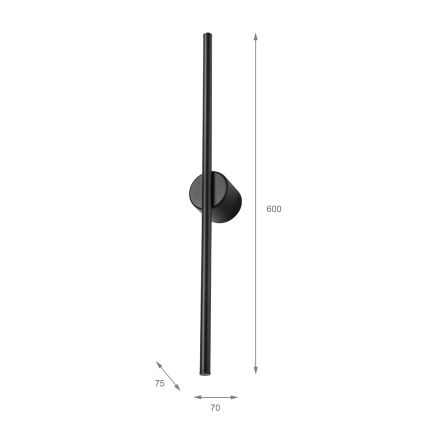 Kinkiet LED LANA LED/7W/230V 4000K czarny