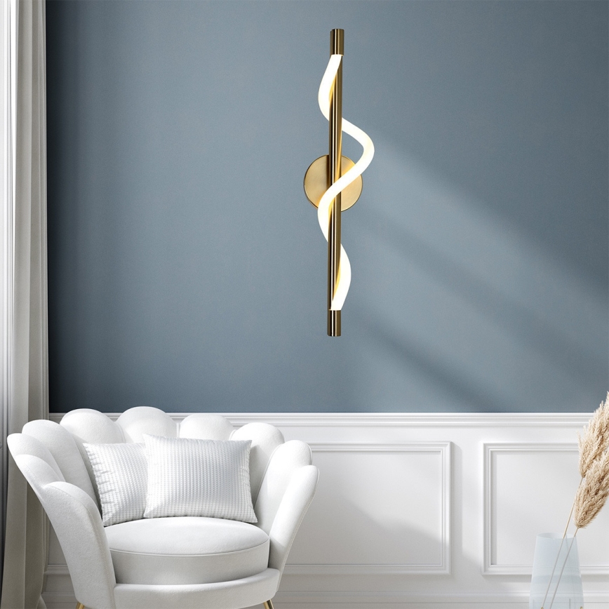 Kinkiet LED MELECA LED/12W/230V 3000/4000/6000K złoty