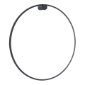Kinkiet LED SATURNO, 46 W, 230 V, Ø 80 cm, IP44, czarny